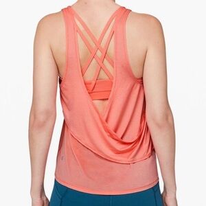 Lululemon Open-Back Tank Coral - 8